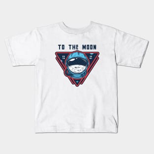 To the moon - Moon boy - Crypto Lover Kids T-Shirt
